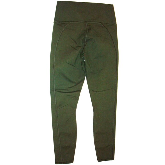 New Fabletics Womens Leggings Dark Olive Green S High Waist PowerHold Yoga Run - Picture 5 of 7